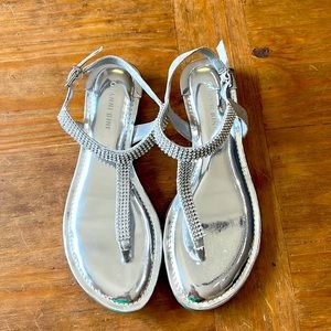 Like new Silver sandals